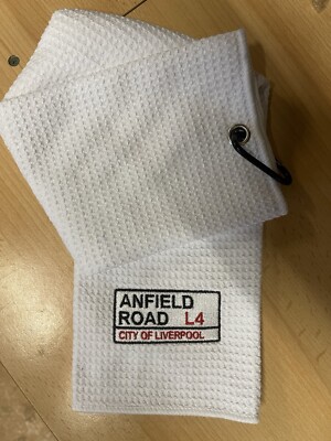 Liverpool Anfield Straßenschild Mikrofaser Golf Handtuch tolles Geschenk für den LFC-Fan
