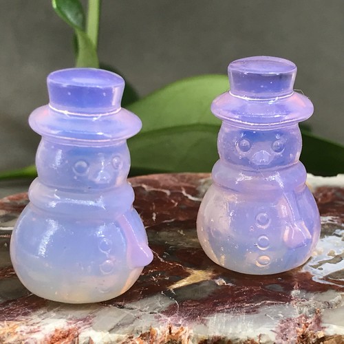 1 pieza rosa opalita muñeco de nieve calavera cristal calavera tallada gema curativa 1,2""+ - Imagen 3 de 12