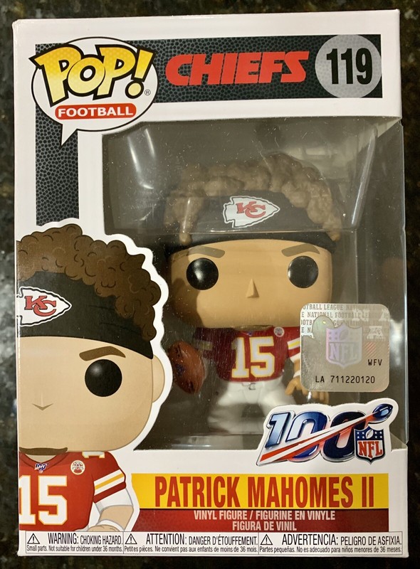 🔥 Funko Pop 119 Patrick Mahomes II ROOKIE NFL KC Chiefs Super Bowl MVP MINT