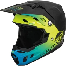 Fly Formula CC Centrum Motocross Helmet Black Blue Yellow Cross Helmet Sale MX Lightweight
