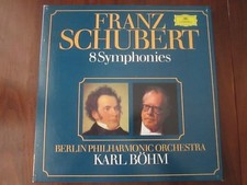 FRANZ SCHUBERT 8 Symphonies - Karl Bohm Berlin Philharmonic 5XLP Box Set IMPORT