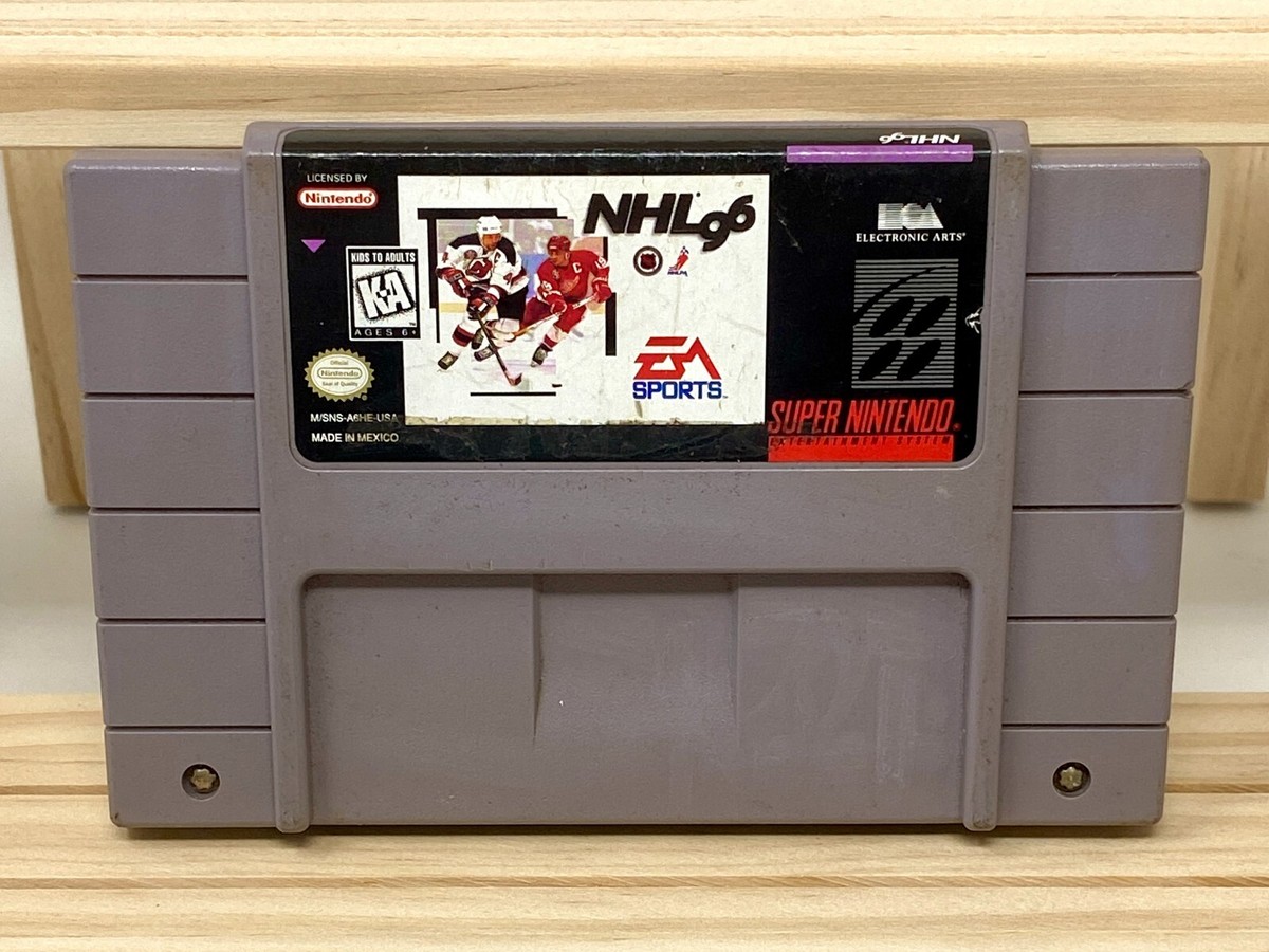 Super Nintendo Icy Lot - 5 Games - Super Slap Shot, NHL '96 & More