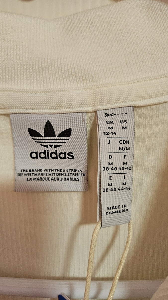 Adidas Adidas Premium Originals Rib Dress Sz M off White