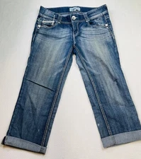 JOLT Jeans Size 13 Short Juniors Straight Leg Capri *See Photos For Measurements