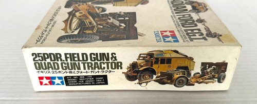 TAMIYA. #MM144. 25PDR. FIELD GUN & QUAD GUN TRACTOR. 1/35 SCALE. CM-VJ - Picture 2 of 6