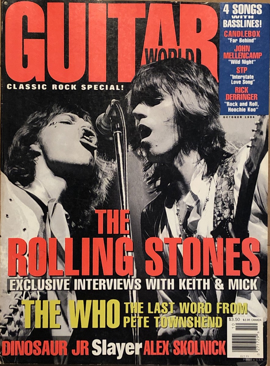 Guitar World Magazine October 1994 Rolling Stones Mick Jagger Pete