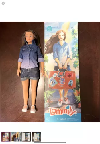 Lammily Traveler Doll 11" 1st Ed Clothes Shoes 2014 Traveler new in box