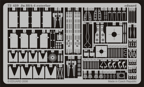 1/72 EDUARD PE SET #72459: JU88A-4 EXTERIOR FOR HASEGAWA