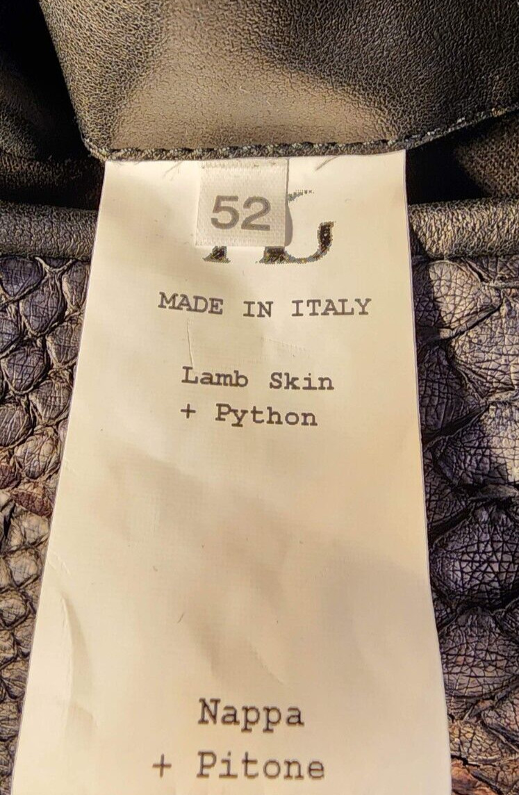 ANGELO GALASSO PYTHON & LAMBSKIN DINNER JACKET SI… - image 16