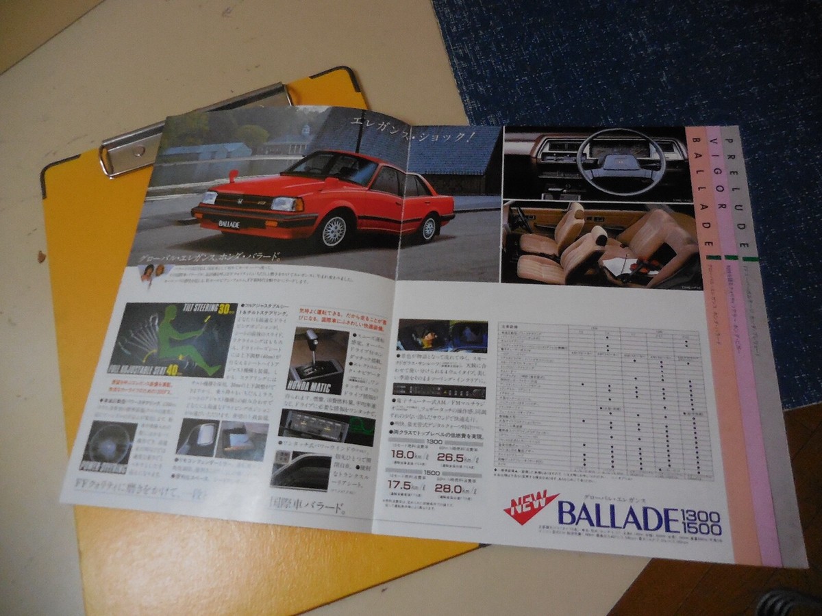 HONDA LINEUP Japanese Brochure 1983/03 