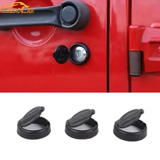 Door Key Hole Decal Accessories Cover Decor For Jeep Wrangler TJ JK JL JT Black