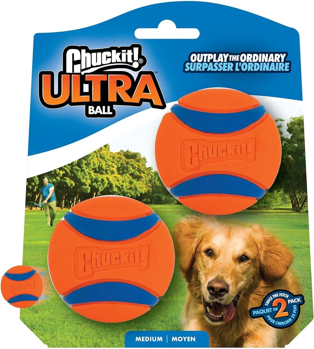 Chuckit Ultra Dog Fetch Pet Ball Orange