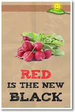 Red Is The New Black - NEW Health and Nutrition Healthy Snacks Diet POSTER