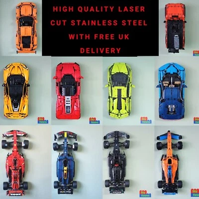 SKY FIXTURES Soporte de montaje en pared para Lego McLaren Ferrari Lamborghini Porsche Red Bull Bugatti
