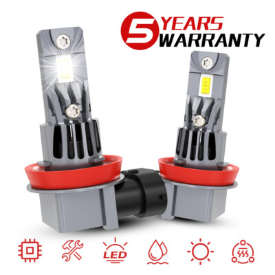 Fit Nissan Sentra 2024 LED Headlight Bulbs Kit H9 H8 6000K HIGH BEAM Lights 2x