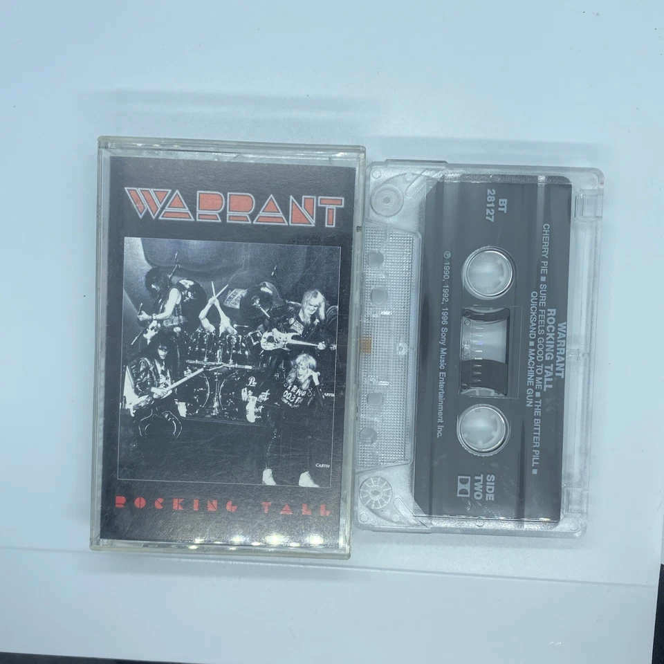 WARRANT  - Rocking Tall - 1996 Cassette Tape Rare USA Import - Image 2 of 4