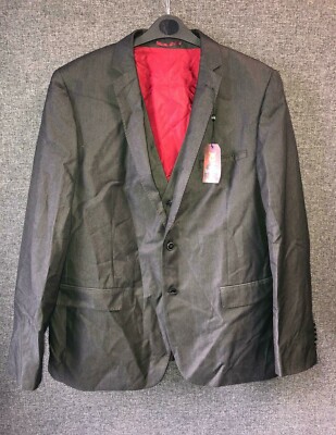 Harry Brown Grey Jacke und Weste Slim Fit 46R TD100 KK 07