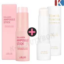RIRE Collagen Ampoule Stick 15g + Blemish Remover White Stick 12g Set KOREA MADE