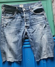 Citizens Of Humanity Liya Hi-Lo Hem Classic Fit Cut Off Denim Shorts Size 26