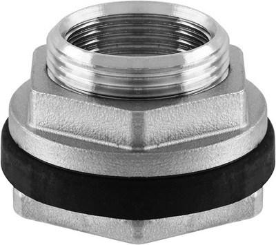 1'' NPT Female Thread Bulkhead Water Tank Fitting with Rubber Ring Stablizing, 30