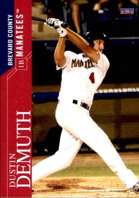 2016 Brevard County Manatees Choice #5 Dustin Demuth Indiana University Card