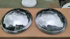 1940s 1950s Vintage Camper Travel Trailer Hubcaps Good Used 10 78 In. Diameter 1940s 1950s Vintage Camper Travel Trailer Hubcaps Good Used 10 78 In. Diameter