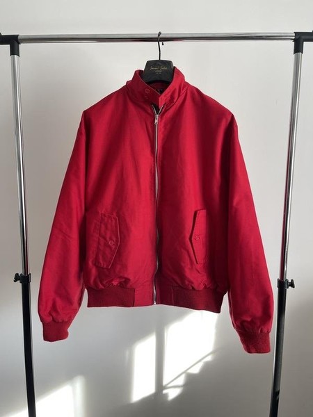 Men Harrington Jacket Red Cotton 42 / XL / 50