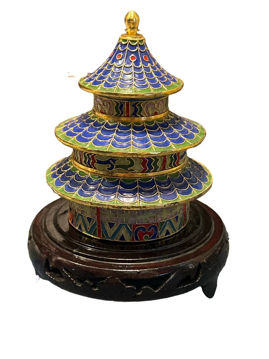 中国景泰蓝在中式古董盒子| eBay