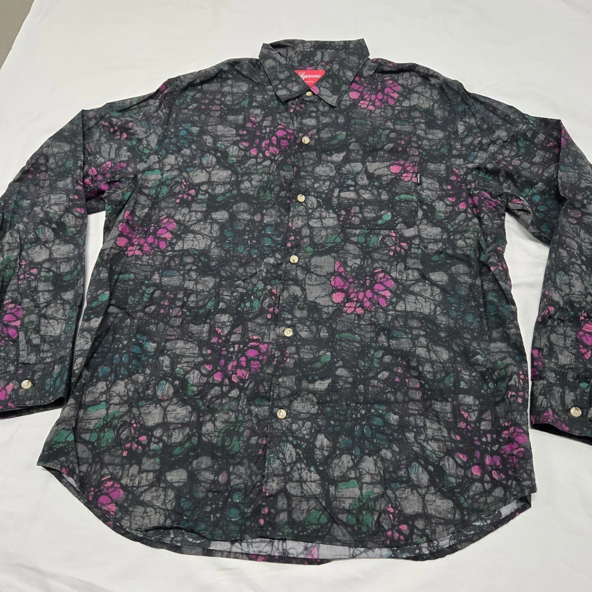 Supreme Floral Casual Button-Down Shirts for Men for sale | eBay