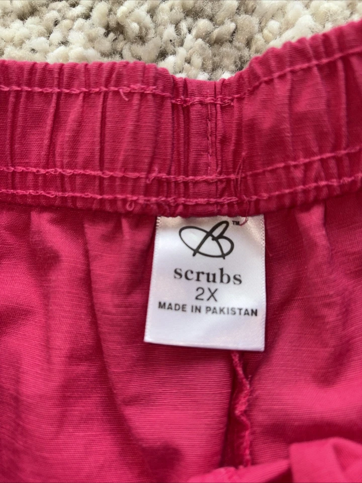 Calça esfoliante Barco SCrub Gear elástica cintura tamanho 2X rosa - Imagem 2 de 3