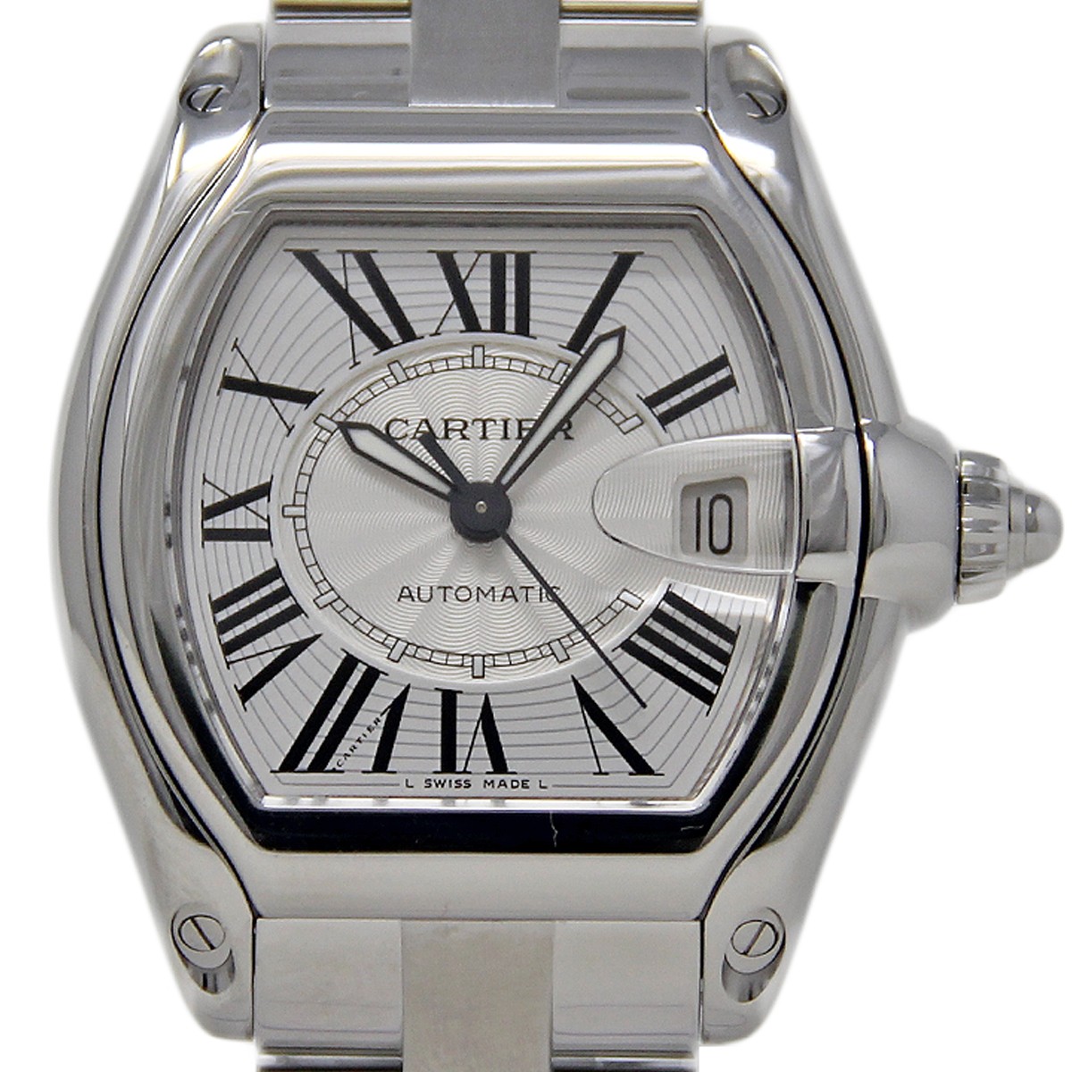 Cartier Roadster Large Stainless Steel AUTOMATIC 2510 *2 YEAR WARRANTY* #2088-2