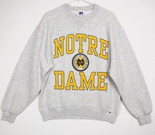 Vintage 90s Russell Athletic Notre Dame Fighting Irish Crewneck Sweatshirt READ