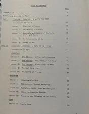 The Center for Learning Classical Literature unit /lesson plans 1979, vintage, m