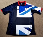GREAT BRITAIN/TEAM GB: LONDON 2012 OLYMPICS FOOTBALL SHIRT: ADIDAS SIZE LARGE !!