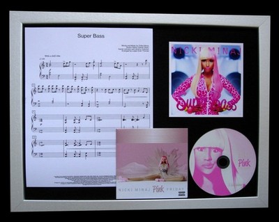 NICKI MINAJ Super Bass GALLERY QUALITY FRAMED CD DISPLAY+EXPRESS GLOBAL SHIP