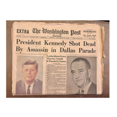 ''President Kennedy Shot Dead'' The Washington Post November 22, 1963