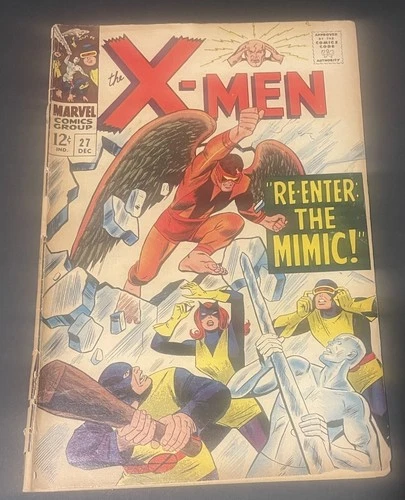 Vintage 1966 Uncanny X-Men #27  Mimic joins X-Men Marvel Silver Age Comic