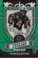 2021 Panini Prizm Draft Picks - RONDALE MOORE GREEN WAVE CRUSADE RC