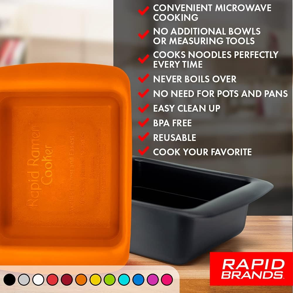 Rapid Ramen Cooker | Microwavable Cookware for Instant Ramen | BPA Free and Dish
