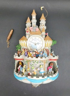 Bradford Exchange Disney Timeless Magic Cuckoo Clock FOR PARTS ONLY DAMAGED