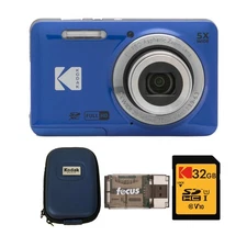 Kodak PIXPRO Friendly Zoom FZ55 Digital Camera Case Bundle (Blue)