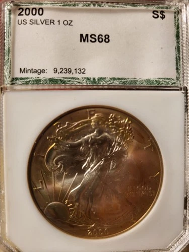 Silve Eagle  MS 68 Silver Eagle Beautiful Tone