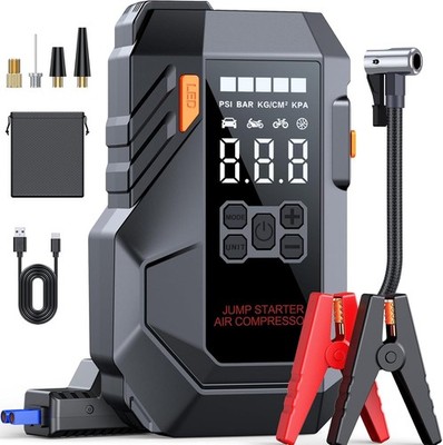 WOLFBOX Jump Starter with Air Compressor, 4000A Portable Car Battery Booster