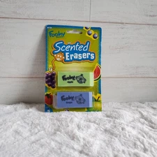 Vintage Foohy Scented Erasers Apple Grape 2004 Read Description 