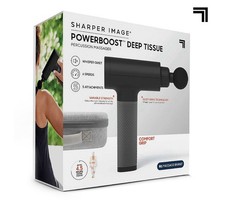 Sharper Image Powerboost Deep Tissue Percussion Massager Brand NEW