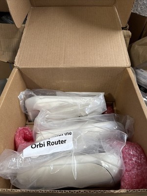 NETGEAR Orbi Tri-band Mesh WiFi 6 Router RBR 760 & 2x Satellites
