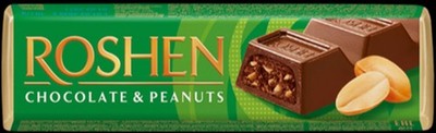 4823077632259 Roshen baton czekoladowy z orzechami 39g ROSHEN