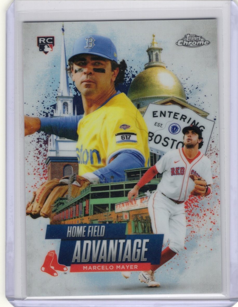 2025 TOPPS CHROME UPDATE BASEBALL Marcelo Mayer Home Field Advantage RC Red Sox
