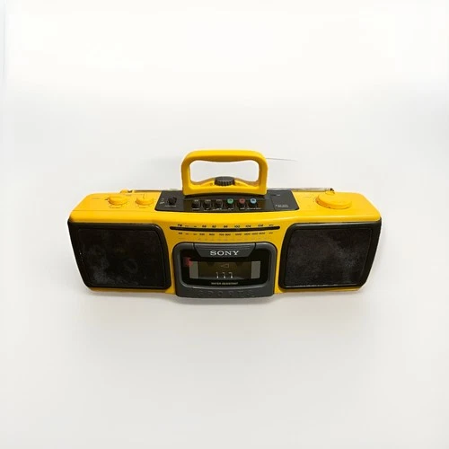 Sony Sports Boombox CFS-920 AM/FM Stereo Cassette Recorder-Tested Works-