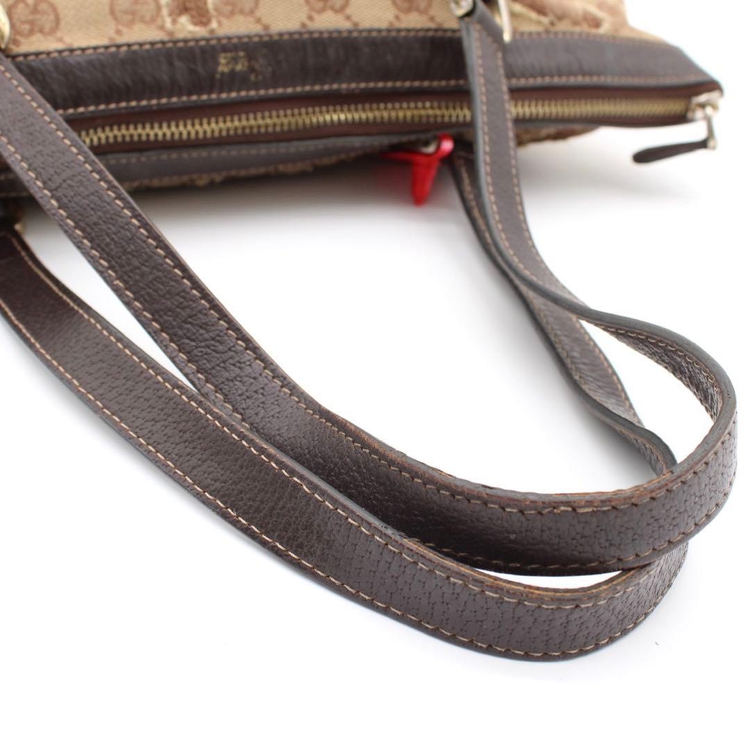 GUCCI Abbey 141470 213317 GG Canvas Tote Bag Beige Brown From Japan thumbnail 20